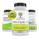 Basitçe Doğalar Saf Alfa Lipoic Asit 600 mg 120 Veggie Capsules, Non-GMO Thioctic Asit 4 Ay Supply