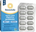 Renew Life Extra Care Go-Pack Probiotic Κάψουλες, Καθημερινή Συμπληρώματα Υποστηρίζει Ανοσοποιητική, Πεθητική και Αναπνευστική Υγεία, L. Rhamnosus GG, Γαλακτοκομικά, Σόγια και Χωρίς Γλουτένη, 30 Δισεκατομμύρια CFU, 30 Ct