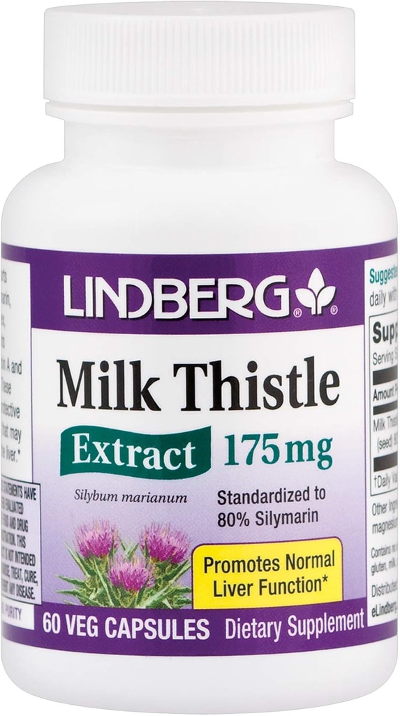 Lindberg Süt Butle Extract 175 Mg, 60 Vegetarian Capsules- Standardı% 80 Silymarin