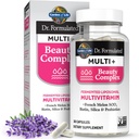 Life Dr Formulated Multi+ Beauty Complex Fermented Liposomal Multivitamin Plus Saç Skin ve Nails Vitaminleri, Fransız Melon SOD, Biotin & Probiyotiks, 30 Capsules, Supplement for Women & Men