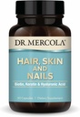 Dr. Mercola Saç, Skin ve Nails - Biotin, Keratin & Hyaluronic Asit - Premium Kalite - Sağlıklı Aging - Non-GMO, Gluten-Free & Soy-Free - 30 Capsules (30 hizmet)