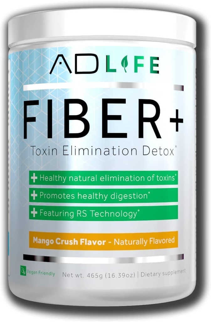 Project AD Fiber+ Vegan Fiber Supplement Toz, Gut Health ve Digestive Regularity (Mango, 16.4 oz)