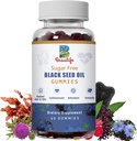 Black Seed Oil Gummies, Black Seed Oil, Sea Moss, Ashwagandha, Elderberry, Turmeric, C, D, çinko, Beet Root Toz, Destek Immune System, Liver ,Cardiovascular Health, Hairt & Skin