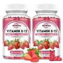 B12 Vitamin Kompleksi Gummies - 5000 mcg Torchcobalamin with Iron, C, D3 & Folate, Energy Support & Metabolism, Immune, B-12 Chewberry Flavor, 2 Pack