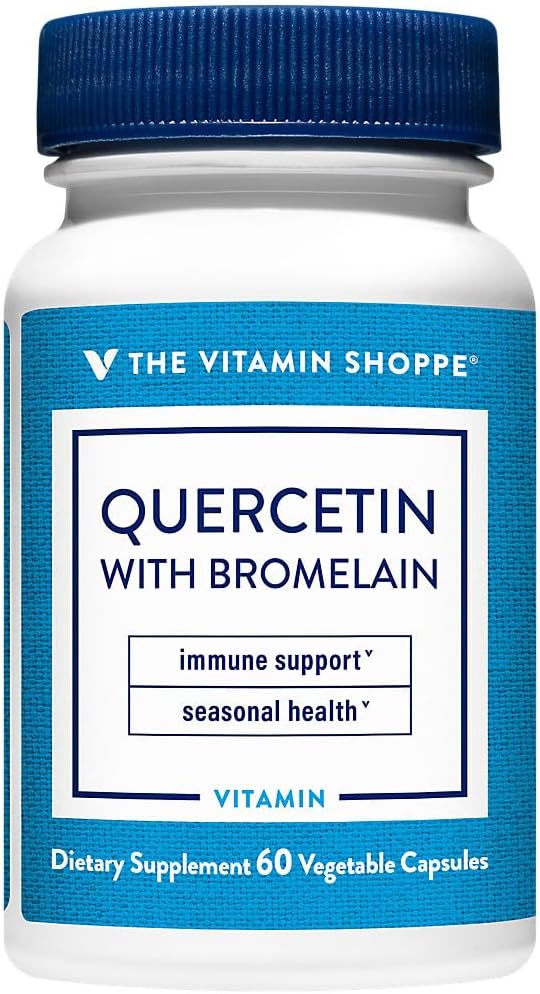 Η βιταμίνη Shoppe Quercetin με Bromelain - 250mg Αντιοξειδωτικό (60 κάψουλες)