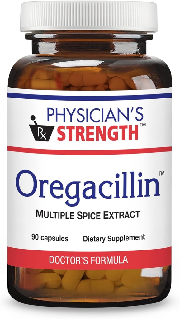 Doktor'un Güçlü Oregacillin - 90 Capsules - Çoklu Spice Tür - Respiratory Health Support - 90 Hizmet