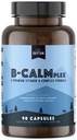 Doğal Rhythm B-CALMplex, Benzersiz B Vitamini, B Kompleksi Proper Nerve Function and Relaxation, 3 Ay Supply, 90 Capsules