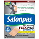 Salonpas maksimum OTC Güçlü Lidoka % 4 Pain Relieving FLEX Patch, Up To 8 Hours, Unscented, Thin, Flex, Light, Patch Stays in Place, 7 Patches