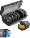 Haftalık Pill Organizers, 7 Günlük AM/PM İlaç Planlayıcı - Ücretsiz Vitamin Organize Kapsülü Vakası 14 Karşılaştırmalı, Arthritis Friendly Portable Pill Container for Drugs Vitamins