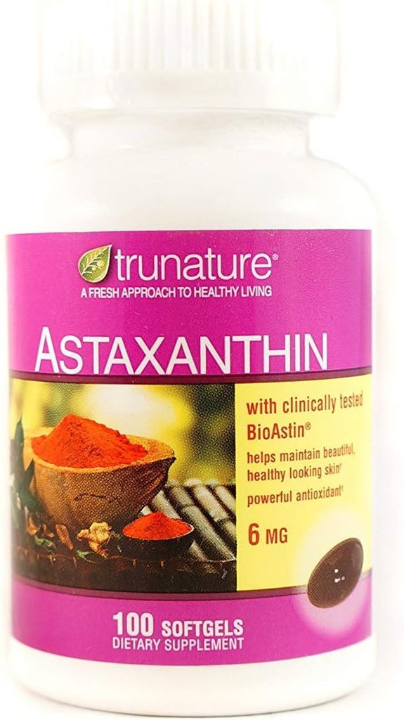 TruNature Ασταξανθίνη 6 mg - 2 Φιάλες, 100 Softgels Κάθε