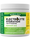 Nature's Truth Electrolytes Toz | No Sugar | with B Vitamins | Reneing Lemon Flavor | Vegan, Non-GMO & Gluten Free Supplement for Hydration