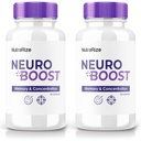(2 Pack) Neuro Boost – Premium Κάψουλες με μια καθαρή φόρμουλα για εστίαση, εγρήγορση, και Everyday Sharpness 