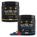 MMA Beslenme HRDWRK 100 Mitsubishi Electrolytes Toz Hydration Sugar Free - Electrolyte Toz Electrolytes Supplement ile Yağı Azflavored & Blue Raspberry Set