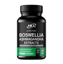 Boswellia Extract and Ashwagandha Capsules 2000 mg - Güçlü Doğal Destek Pills 3 Ay Supply - Consentrated Boswellia Serrata 65 Boswellic Acid with Ashwagandha Toz Supplement