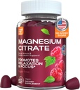 Yetişkin Magnezyum Gummy Supplements - 180 Mg for Nerve, Muscle, and Cardiovascular Health, Discovers Restful Sleep - 60 Count Count