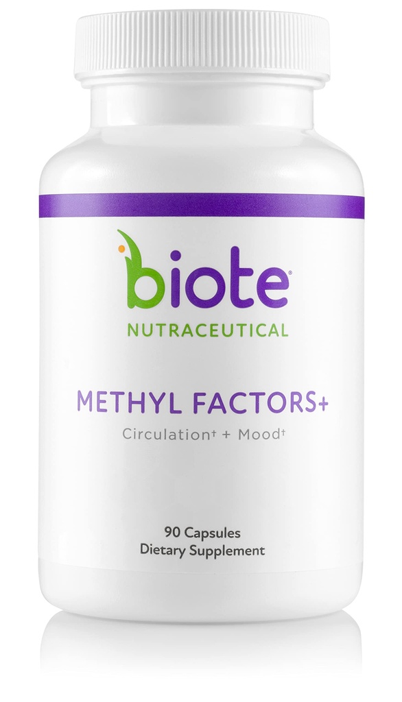 Biote Nutraceuticals - Methyl Factors+ - Circulation + Mood (90 Capsules)