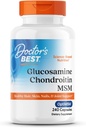 Doctor's Best Glucosamine Chondroitin Msm with OptiMSM Capsules, Supports Healthy Joint Structure, Function & Comfort, Non-GMO, Gluten Free, Soy Free, 240 Count (Pack of 1)