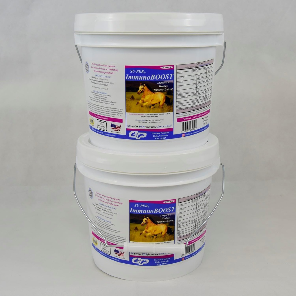 SU-PER ImmunoBOOST Ανοσολογική υποστήριξη Supplement - Advanced Antioxidant Horse Supplement Ενισχύει Ανοσία & Aids Recovery - 4 Λίρες, (2 Πακέτο)