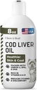 Köpekler için Saf Cod Liver Yağı - 8 oz - Contains Omega 3, Omega 6, A Vitamin A ve Vitamin D, Cilt ve Önü, Kalp, Ortak ve Immune Health