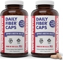 Yerba Prima Daily Fiber Caps Formula 400 Capsules (Pack of 2) - Her iki ► Fiber with Psyllium Tohum Husks, Acacia Gum, Apple Fiber Supplement Supplement