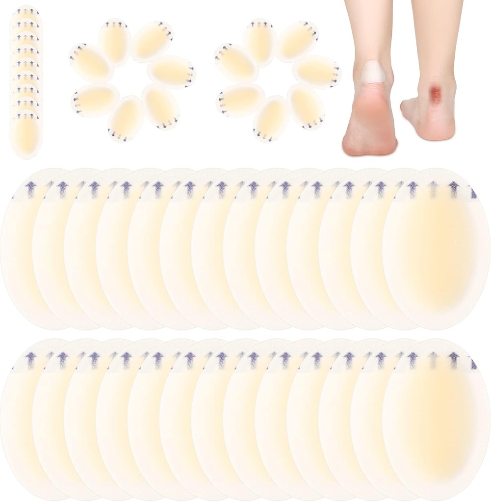 Tarpop 100 Defs Fırka Bandaj Hidrokolloid Fırka Pads For Heel Sular için Parlak Bantlar Ayakları İçin Koruyucular (Tek Stil)