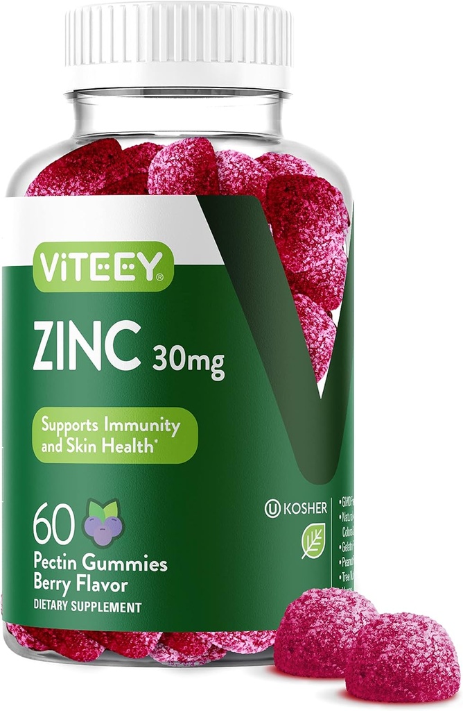 Kadınlar ve Erkekler için Viteey Bora Gummies - Immune Support Supplement - 30mg - Vegan, Gelatin Free, Non GMO - 60 Count