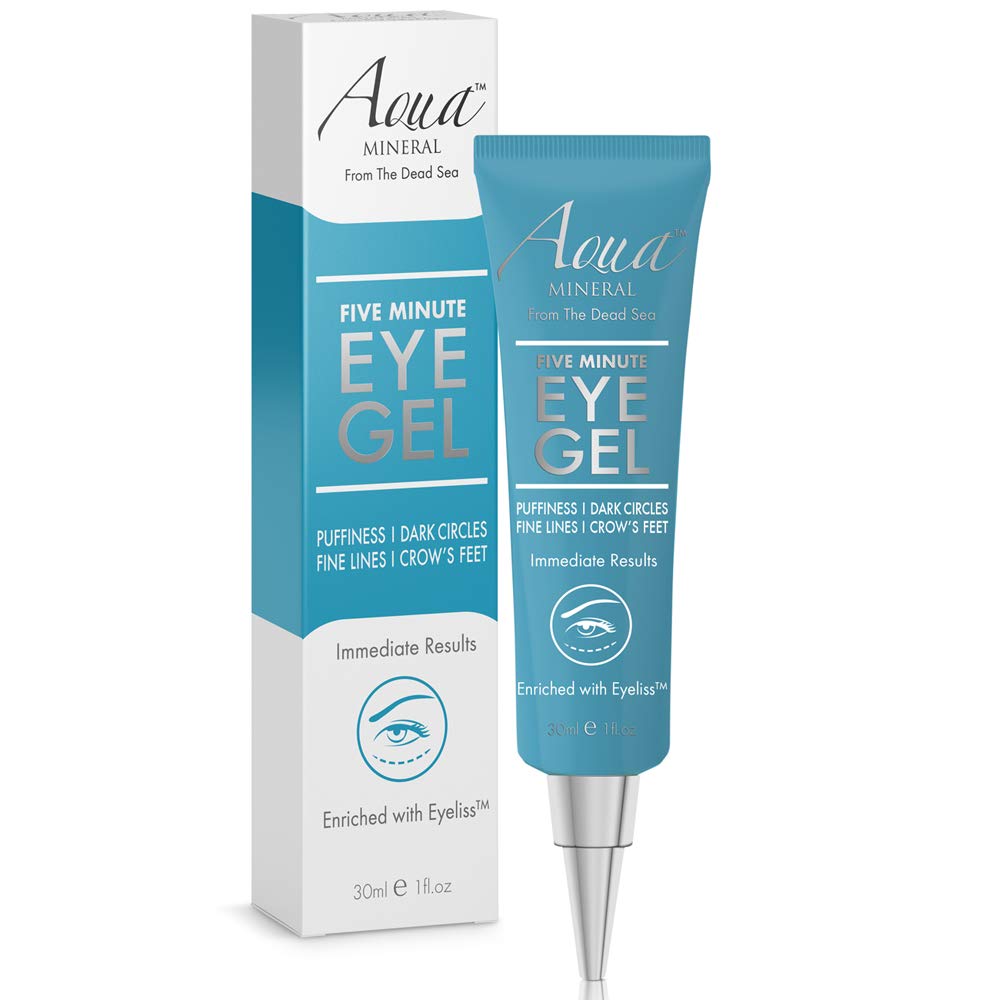 Puffy Eye GEL Anında sonuçlar – Doğal olarak hızlı bir azalma göz jeli, Eliminate Wrinkles, Puffiness ve Çanta – Hydrating Eye Gel w /Green Tea Extract by Aqua Mineral – 1 ozz