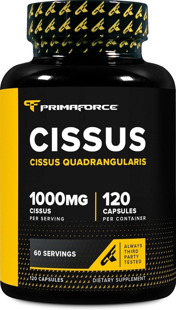 Primaforce Cissus Quadrangularis Extract, 120 Capsules, 1000mg per Serving - Gluten Free, Non-GMO