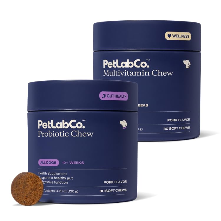 PetLab Co. – Multi-Vitamin & Dog Probiyotik Sche: Köpeklere Destek Sağlık ve Köpek Probiyotikleri Buchy Skin, Occasional Loose Stools ve Sağlıklı Yeast Production