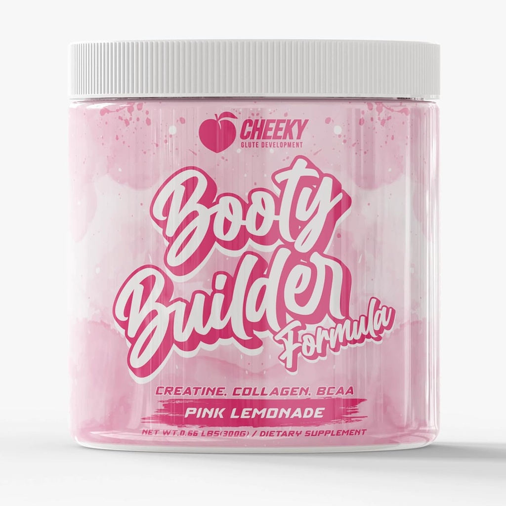 Booty Pump Formula - Pink Lemona Kretatine Assembly for Women, BCAAs & Collagen, Muscle Win & Booty Growthr, Grit-Free Formula Kretina Para Mujeres Queratina Paraculos