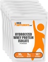 BulkSupplements.com Hydrolyzed Whey Protein Isolate Powder - Καθαρή πρωτεΐνη Whey Isolate - Χωρίς γεύση και γλουτένη, 30g ανά σερβίρισμα, 1kg (πακέτο των 5) (11 lbs)