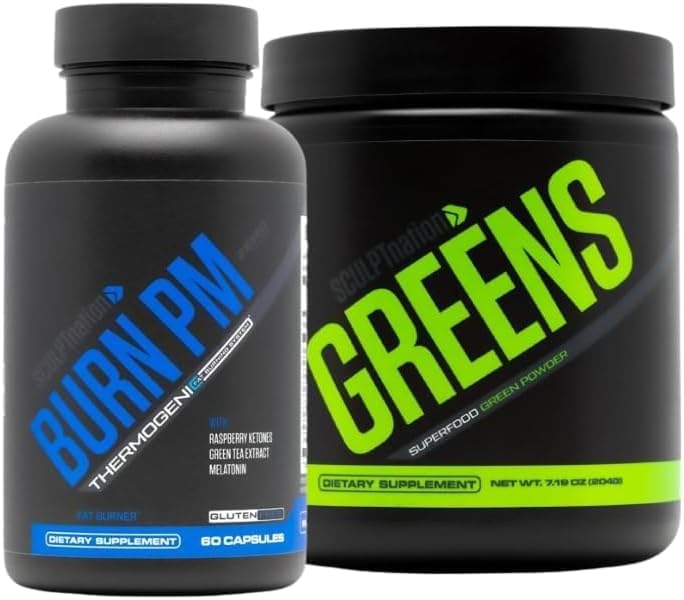 Sculpt Nation by V Shred Burn PM and Premium Greens Sche