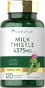 Carlyle Milk Thistle Supplement | 4375mg | 120 Capsules | High Potency Extract | Vegetarian, Non-GMO, Gluten Free