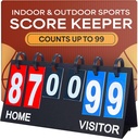 Upstreet Scoreboard/Score Keeper for Kapalı & Açık Spor - Ping Pong/Baseball /Tennis/Basketball Puanı veya Varsity Scoreboards/Volleyball Scorekeeper - Portre Flips up to 99