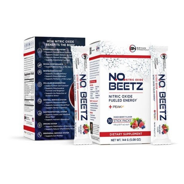 N.O. Beetz Nitrik Çimento Yakıtlı Enerji Boost Supplement, Hydration & Cellular Enerji Üretimi Gelişen, Vitaminler ve Mineraller Yemekleri (30 Hizmet)