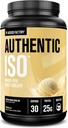 Jacked Factory Authentic ISO Whey Protein Isolate Toz - Low Carb, Non-GMO Muscle Building Protein w/No Fillers, Post Workout Recovery - 30 Hizmet, Vanilla