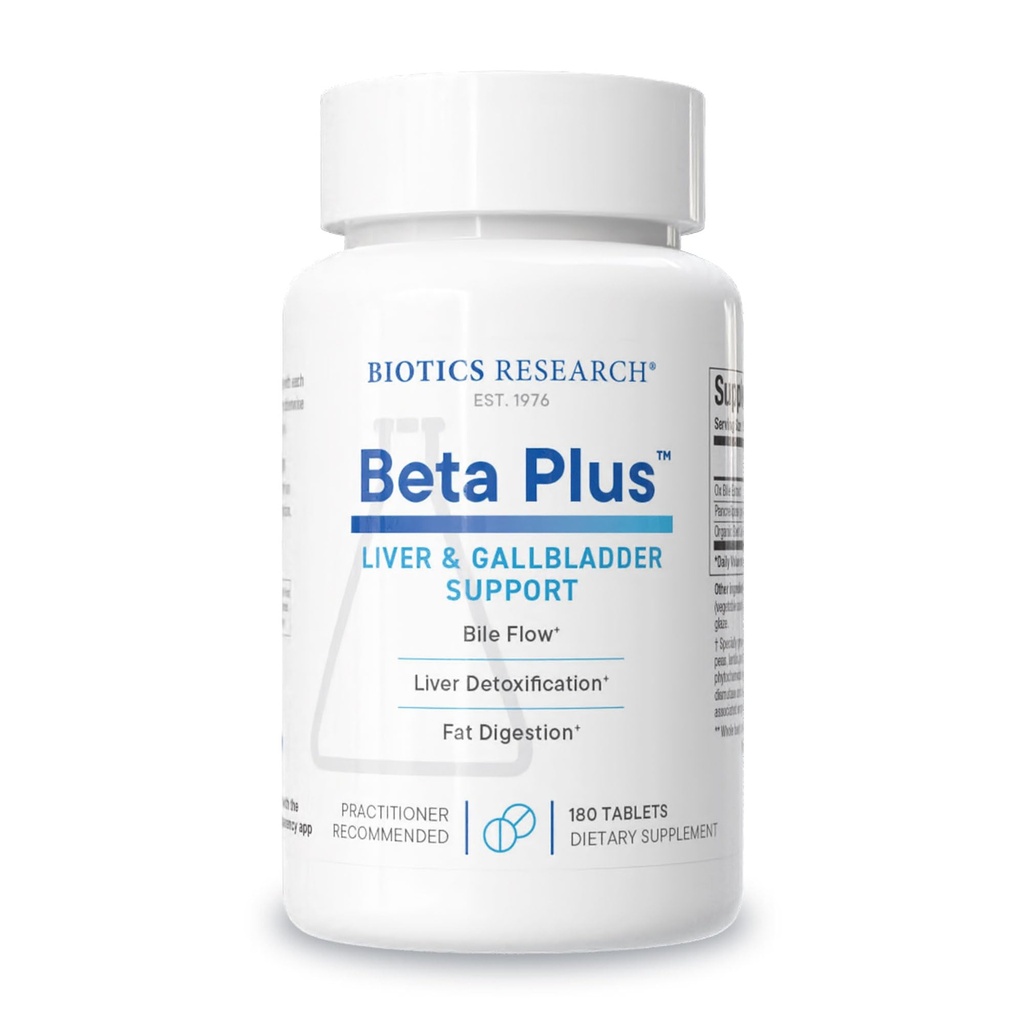 Biotics Έρευνα Beta-PlusTM Διατροφικό Οξείδιο Bile Salts συμπλήρωμα για την παραγωγή Bile για καμία Gallbladder-υποστηρίγματα συνολική λειτουργία του ήπατος, Βοηθά την πάχυνση λίπους, προμήθειες Betaine 180 Tabs