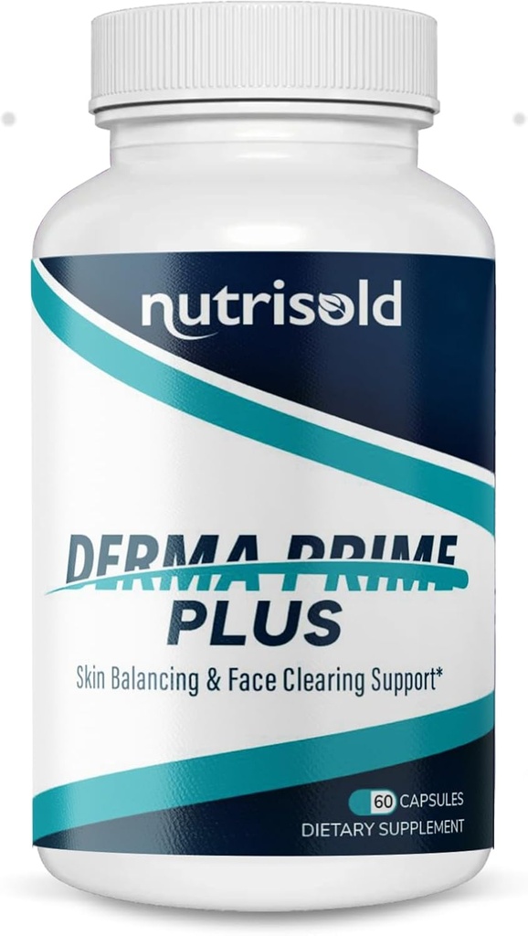 Derma Prime Plus - Skin Balance & Face Clearing Support I Anti Aging Supplement I for Clear Smooth Skin, Sağlıklı Saç & Nails I improve Skin Health I Rejuvinating Complex I (1)
