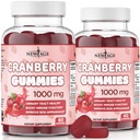 NEW AGE Cranberry Gummies Urinary Tract Health Gummies 1000 mg - Supports Bladder, Kidney, UTI - Vegetarian (Cranberry 120) Count)