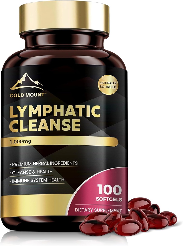 Cold Mount Lymphatic Drainage Supplement - Υποστήριξη Ανοσολογική Υγεία, Καθαρισμός & Υγεία, 100 Κάψουλες