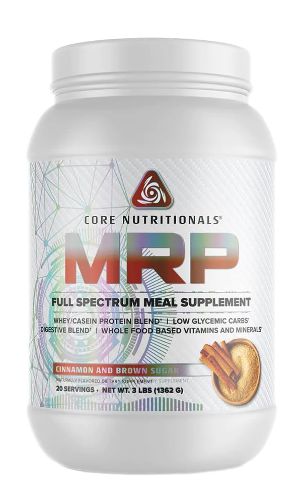 Core Nutritionals Platinum MRP Full Spectrum Meal Emekliliği, Tüm Günler için Sustained Salı, 27G Protein, 20 Hizmet (Cinnamon ve Brown Sugar)