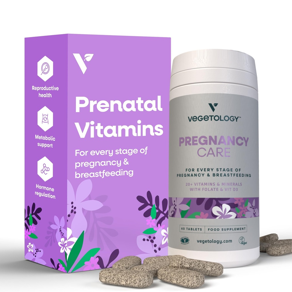 Kadınlar için hamilelikler - Prenatal Vitaminler ve Postnatal Vitaminler Anneleri /20+ Vitaminler, Folate & More - Vegan Prenatal Vitaminler (60 Ct)