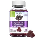 A Vitamin C & Çinko ile Yaşlı Gummies - Sağlıklı Immune Sistem Desteği - Gluten-Free & Gelatin-Free - Yetişkinler ve Çocuklar için 60 Gummies 4 Years & Above - Made in USA, 60 Count (Pack of 1)
