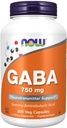 Τώρα GABA 750 mg 200 κάψουλες Veg