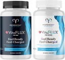 VitaFLUX Triple Power Nitric Oxide Supplement για Ανδρική Απόδοση + VitaFLUX Γυναικείο Nitric Oxide Booster Supplement, Αύξηση Κυκλοφορίας, Boost Energy & Heart Health, Performance, Stamina, Energy
