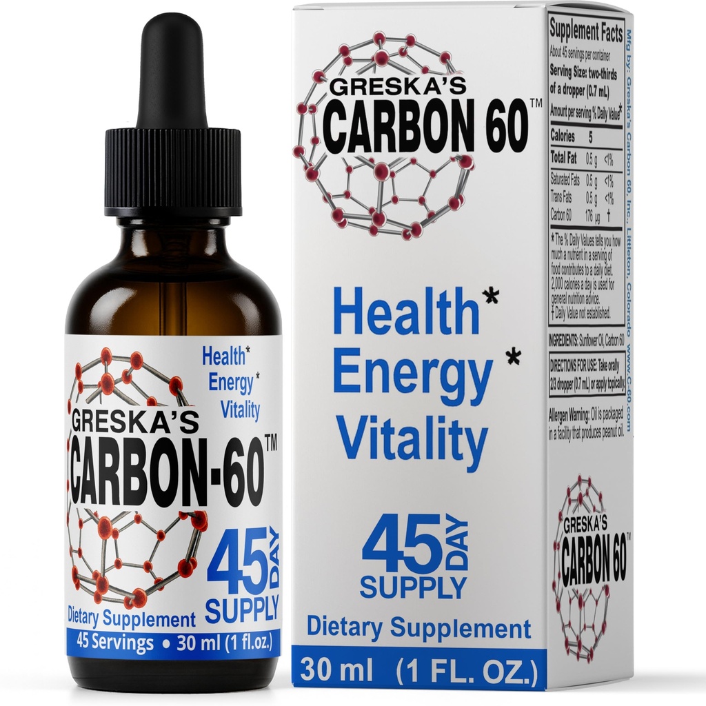 Greska's Carbon-60TM 45-Ημέρα προσφοράς, τροφίμων-Grade, όλα-φυσικά, οργανικά συστατικά