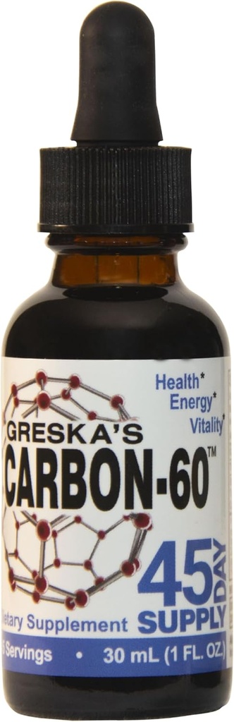 Greska's Carbon-60TM 45-Day Supply, Food-Grade, All-Do Doğal, Organik Malzemeler
