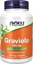 Şimdi Gıdalar Tamamlar, Graviola (Annona muricata) 500 mg, Sağlıklı Hücre Fonksiyonu*, 100 Veg Capsules