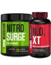 Jacked Factory Nitrosurge Pre-Workout in Black Cherry & N.O. XT Nitric Hoffman için Erkekler ve Kadınlar için