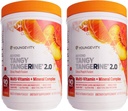 Tangy Tangerine 2.0 Citrus Peach Ultimate Multi-Vitamin & Mineral Kompleksi - Doğal ve Tüm Gıdalarla Yapıldı | 8,000 ORAC | 2 Canisters